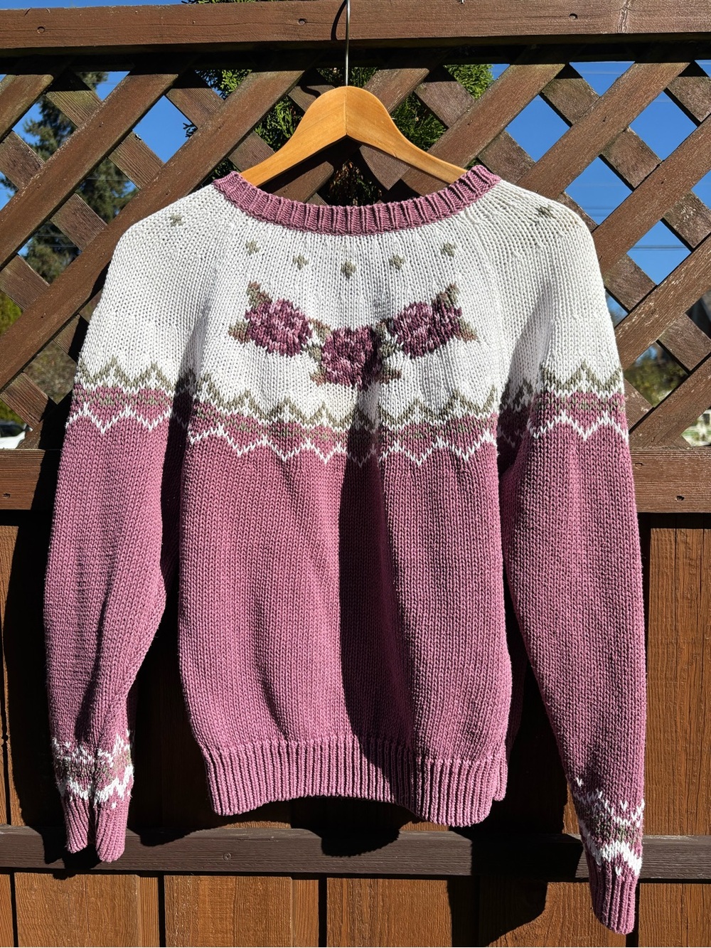 Vintage Jantzen Knit Sweater | Beautiful Colour Combo | Size M
